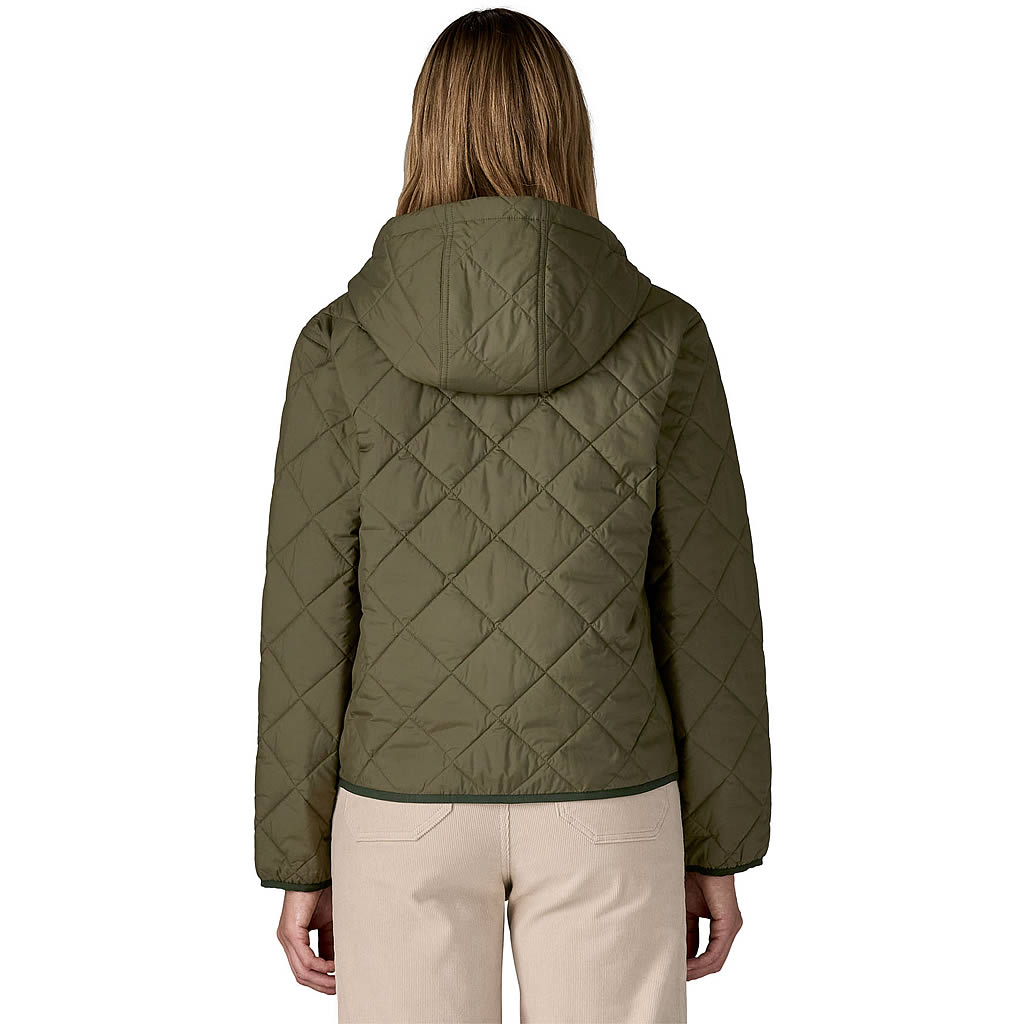 Women's Diamond Quilted Bomber Hoody