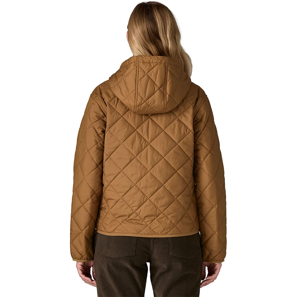 Women's Diamond Quilted Bomber Hoody