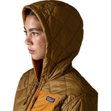 Women's Diamond Quilted Bomber Hoody