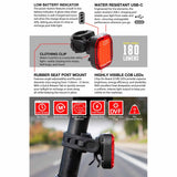 Swift 700 and Vmax+ 180 Combo Front and Rear Light Set