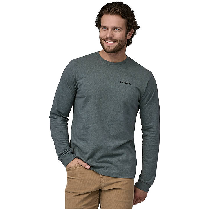 Patagonia Long-Sleeved P-6 Logo Responsibili-Tee Men's