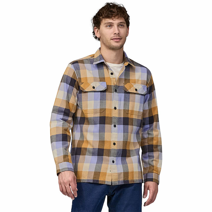 Patagonia Long-Sleeved Organic Cotton Midweight Fjord Flannel Shirt Men's