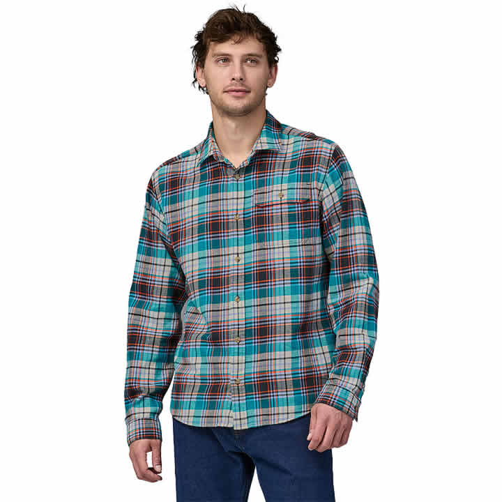Patagonia LongSleeved Cotton in Conversion Lightweight Fjord Flannel Shirt Men's