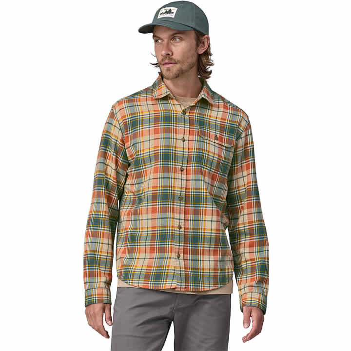 Patagonia LongSleeved Cotton in Conversion Lightweight Fjord Flannel Shirt Men's