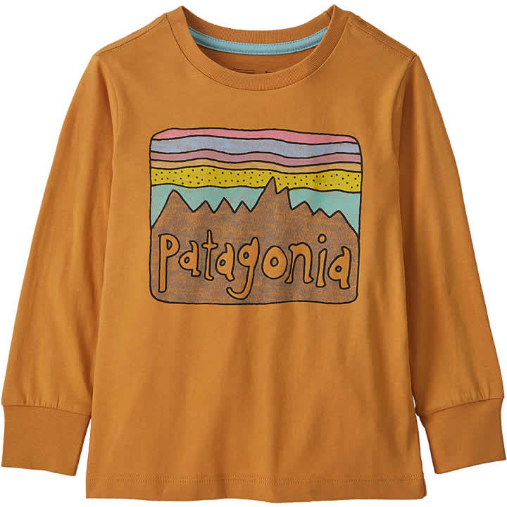 Patagonia Baby Long-Sleeve Organic Certified Cotton Fitz Roy Skies Tee