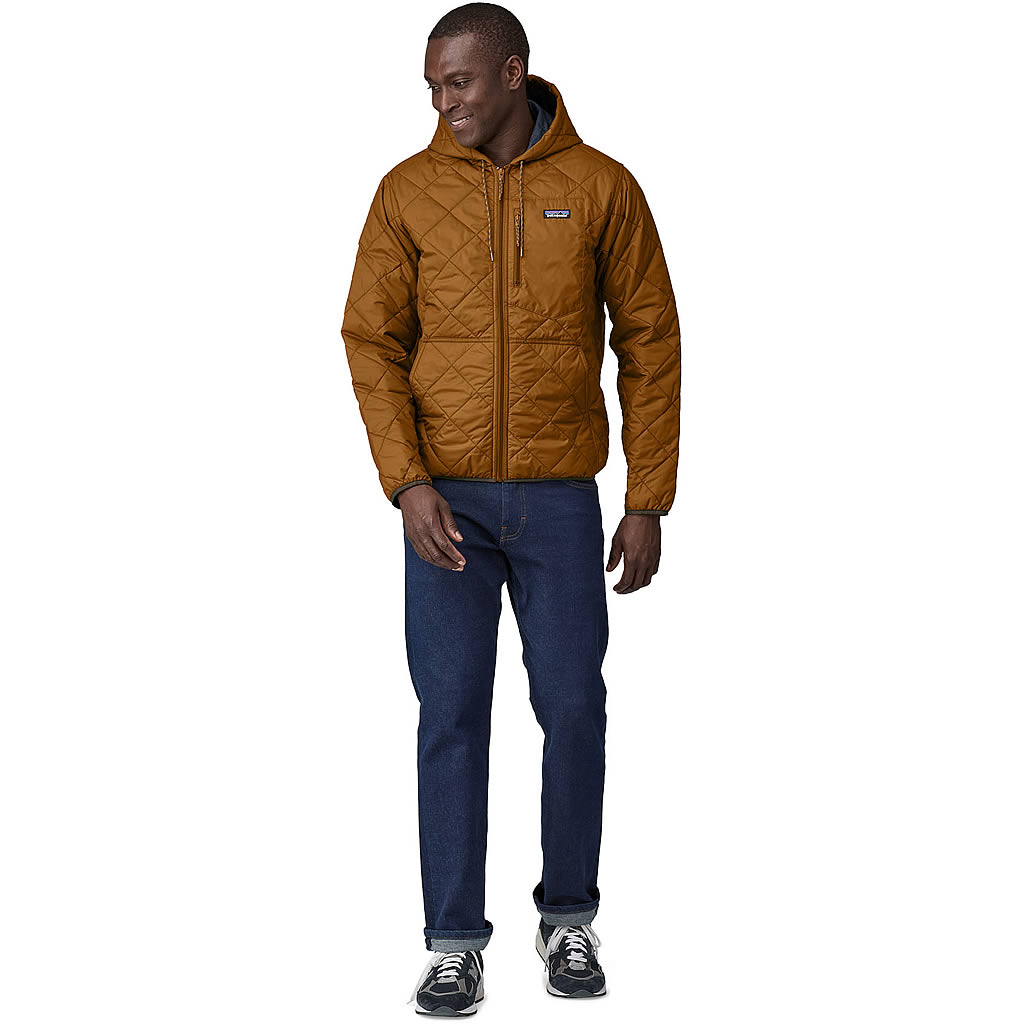 Men's Diamond Quilted Bomber Hoody