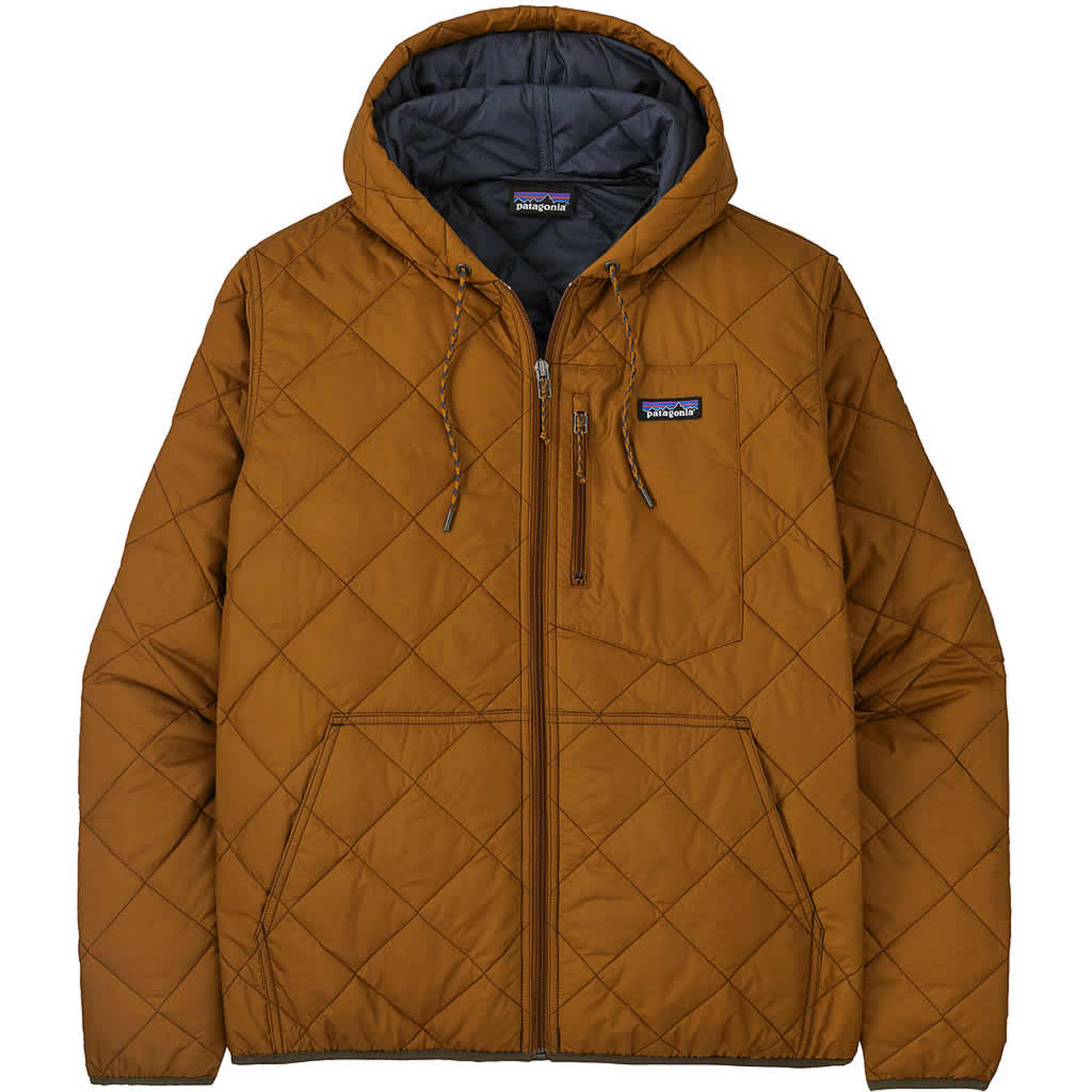 Men's Diamond Quilted Bomber Hoody