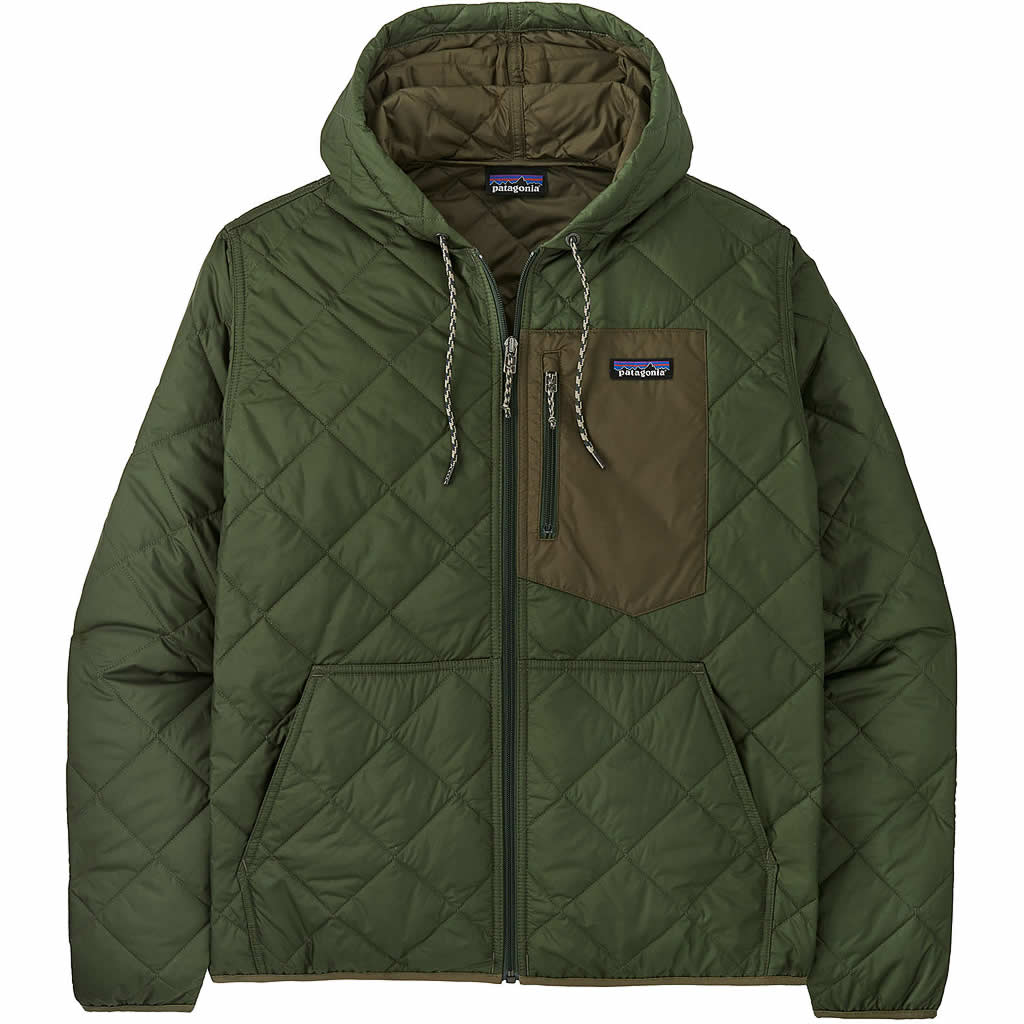 Men's Diamond Quilted Bomber Hoody