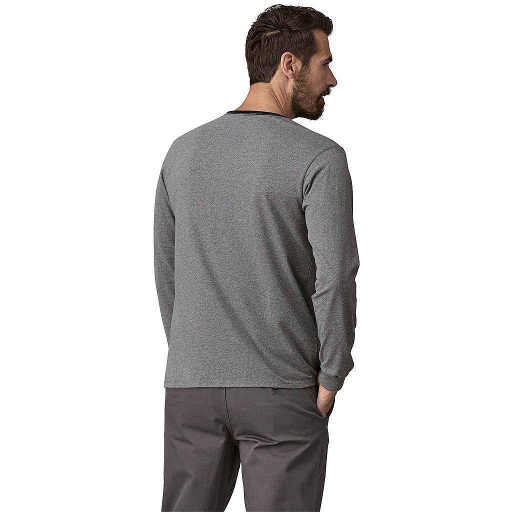 Patagonia Long-Sleeved Shop Sticker Pocket Responsibili-Tee