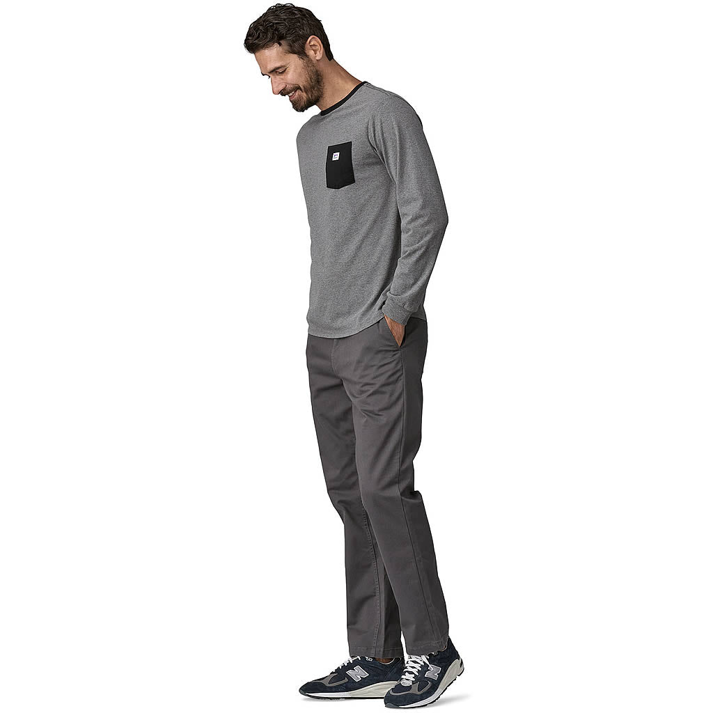 Patagonia Long-Sleeved Shop Sticker Pocket Responsibili-Tee