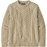 Patagonia Recycled Wool-Blend Cable Knit Crewneck Sweater
