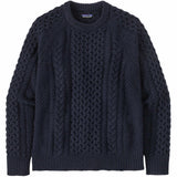 Patagonia Recycled Wool-Blend Cable Knit Crewneck Sweater