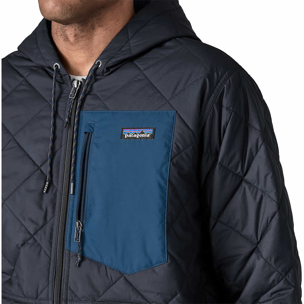 Men's Diamond Quilted Bomber Hoody