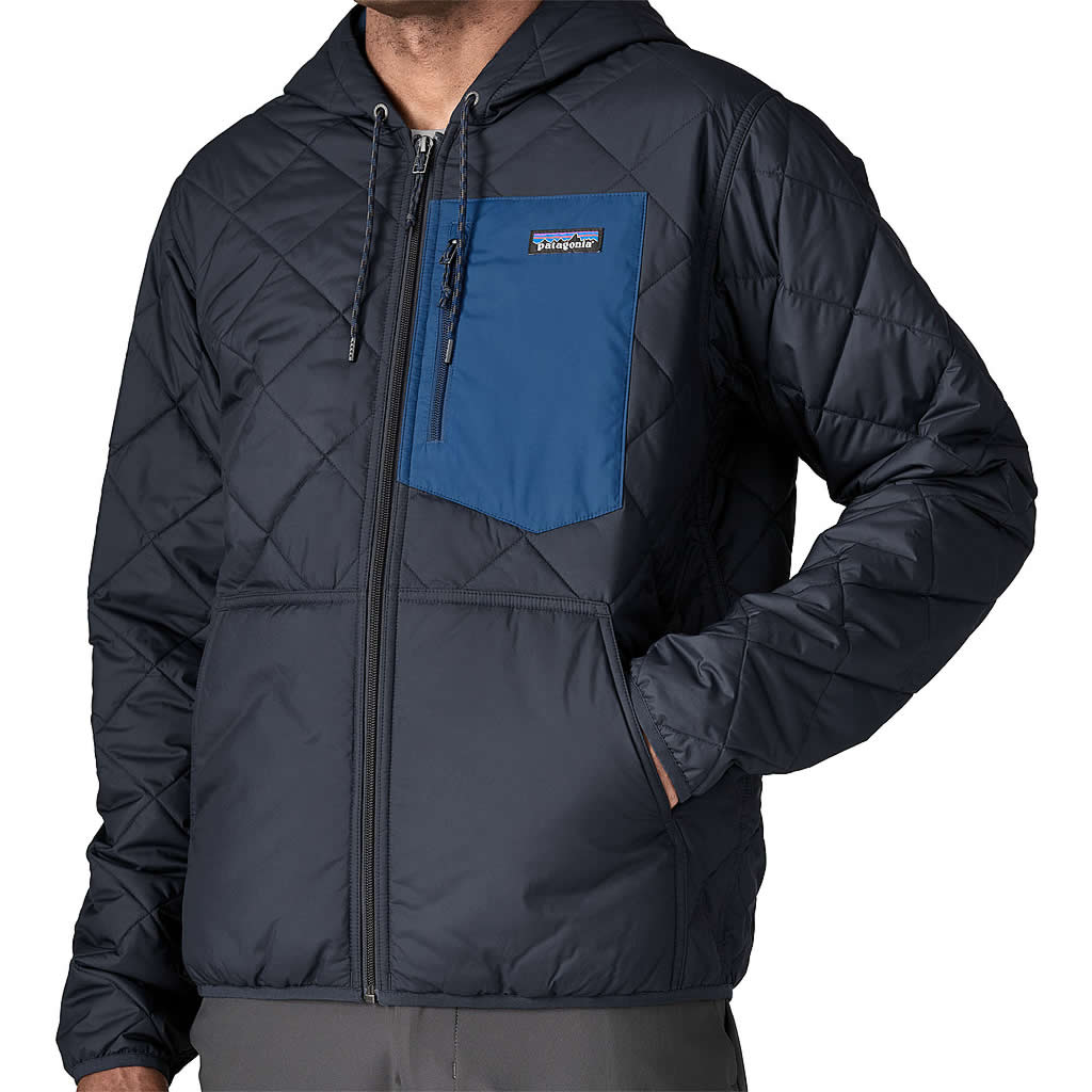 Men's Diamond Quilted Bomber Hoody