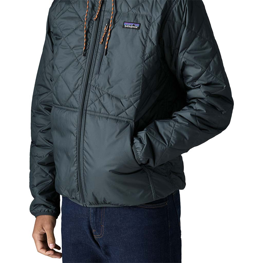 Men's Diamond Quilted Bomber Hoody