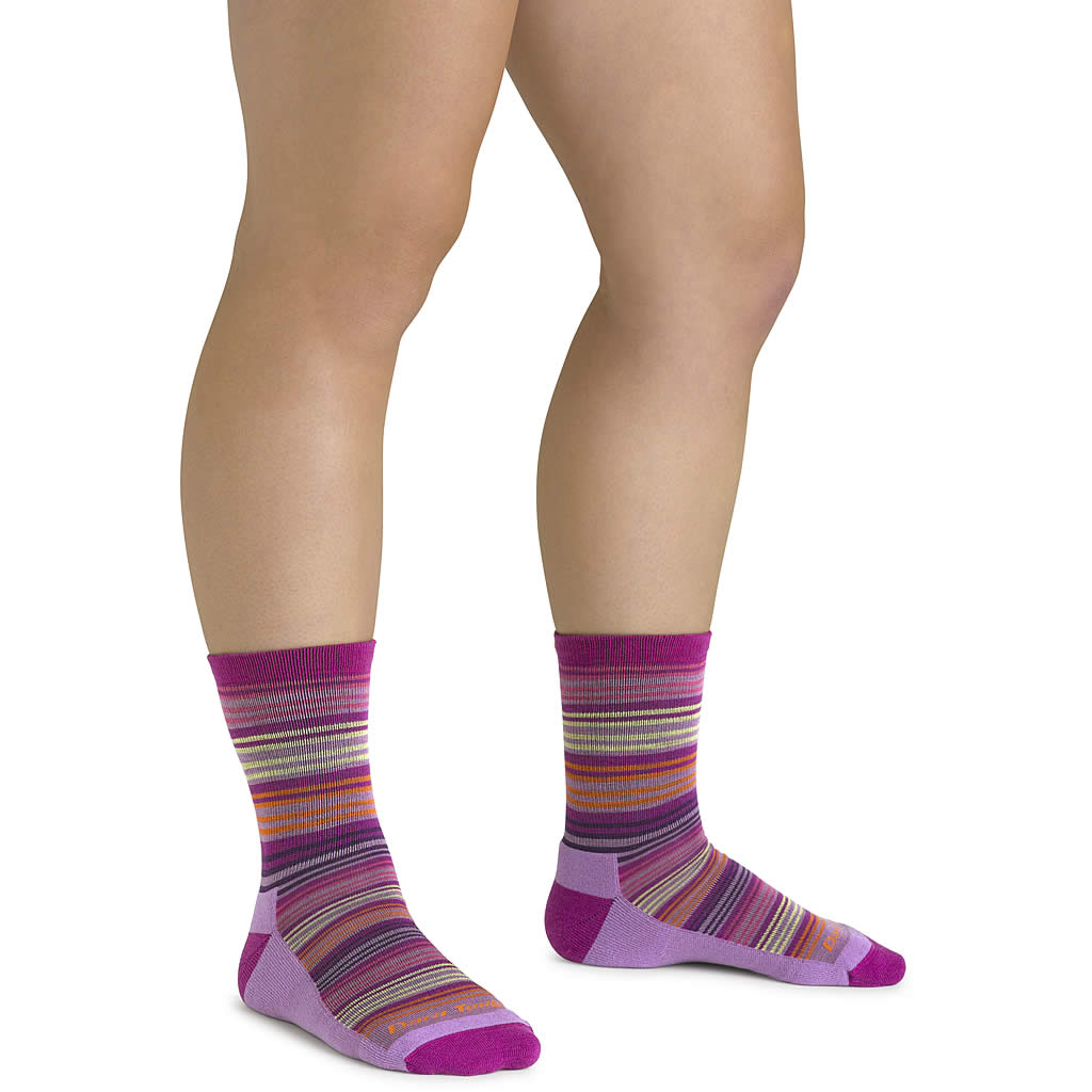Kids' Zebra Canyon Micro Crew Lightweight Hiking Socks