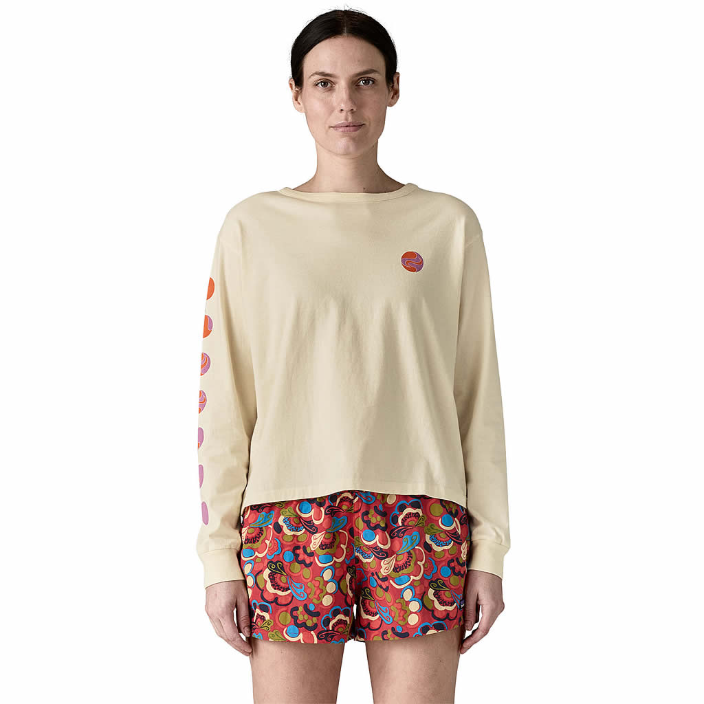 Women's Long-sleeved Earth Flow Easy Cut Organic T-Shirt