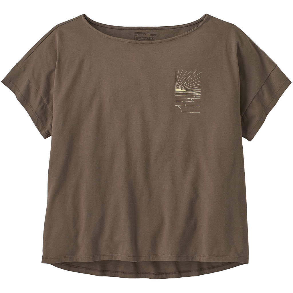 Women's Waves Rolling Relaxed Drop Sleeve Organic T-Shirt