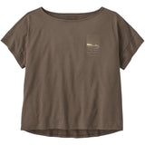 Women's Waves Rolling Relaxed Drop Sleeve Organic T-Shirt