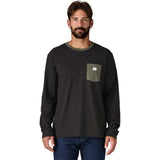 Men's Long-Sleeved Shop Sticker Pocket Responsibili-Tee