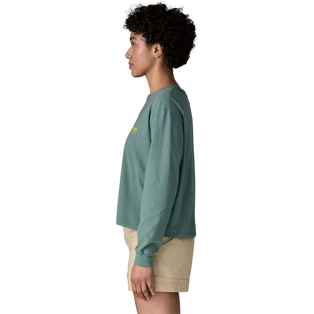 Women's Long-Sleeved Water People Banner Easy Cut T-Shirt