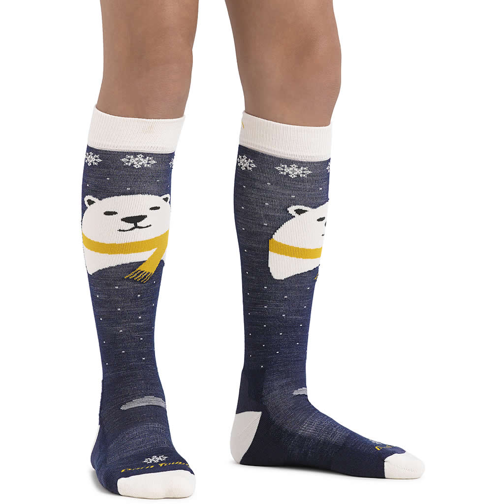 Kids' Polar Bear Over-the-Calf Midweight Ski and Snowboard Socks