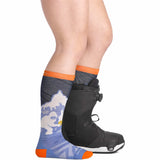 Kids Little Yeti Over-the-Calf Midweight Ski & Snowboard Socks