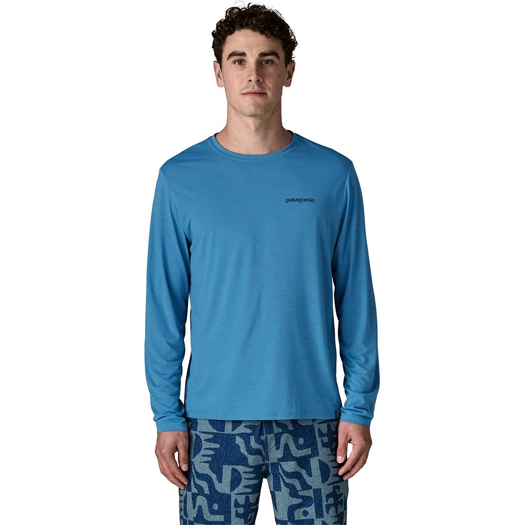 Men's Long-Sleeved Capilene Cool Daily Shirt Boardshort Logo