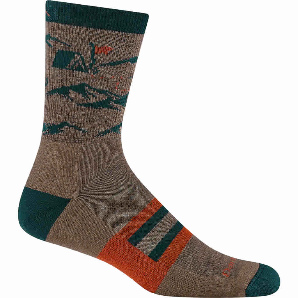 Men's Hike Hike Hut Micro Crew Midweight Hiking Socks