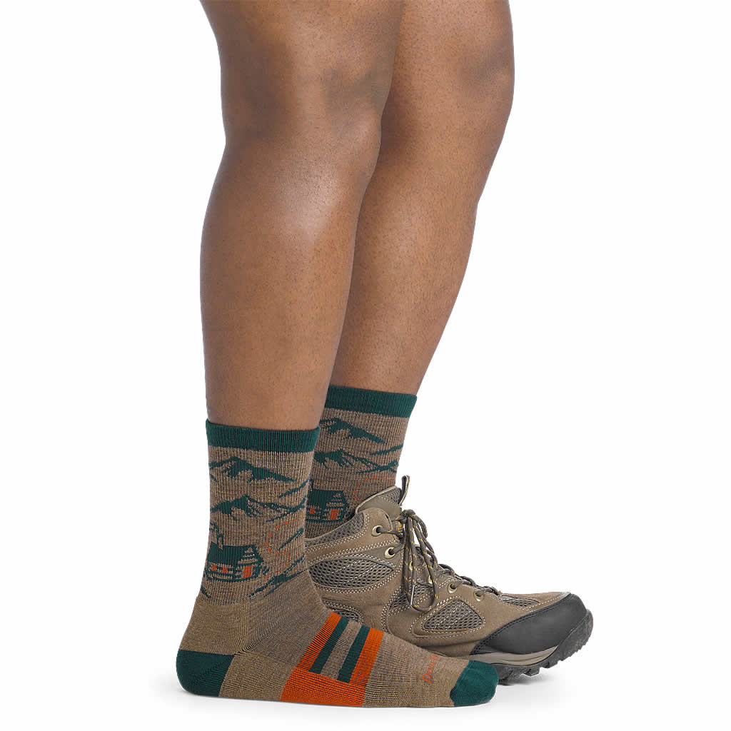 Men's Hike Hike Hut Micro Crew Midweight Hiking Socks