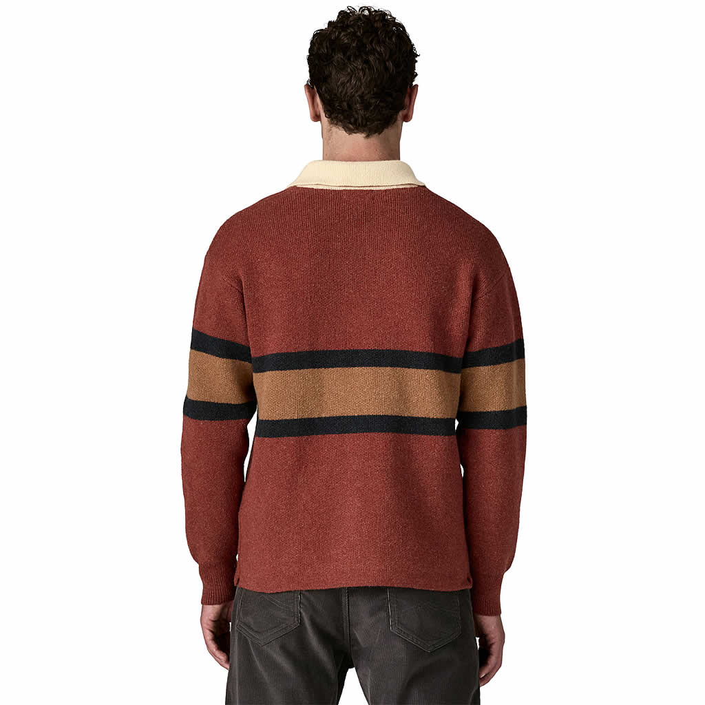 Men's Recycled Wool-Blend Rugby Sweater