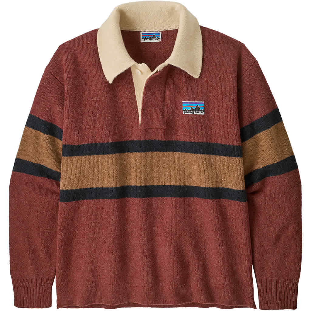 Men's Recycled Wool-Blend Rugby Sweater