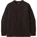 Recycled Wool-Blend Cable Knit Crewneck Sweater