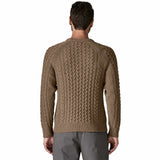 Recycled Wool-Blend Cable Knit Crewneck Sweater