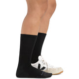 Women's Solid Basic Crew Lightweight Lifestyle Socks