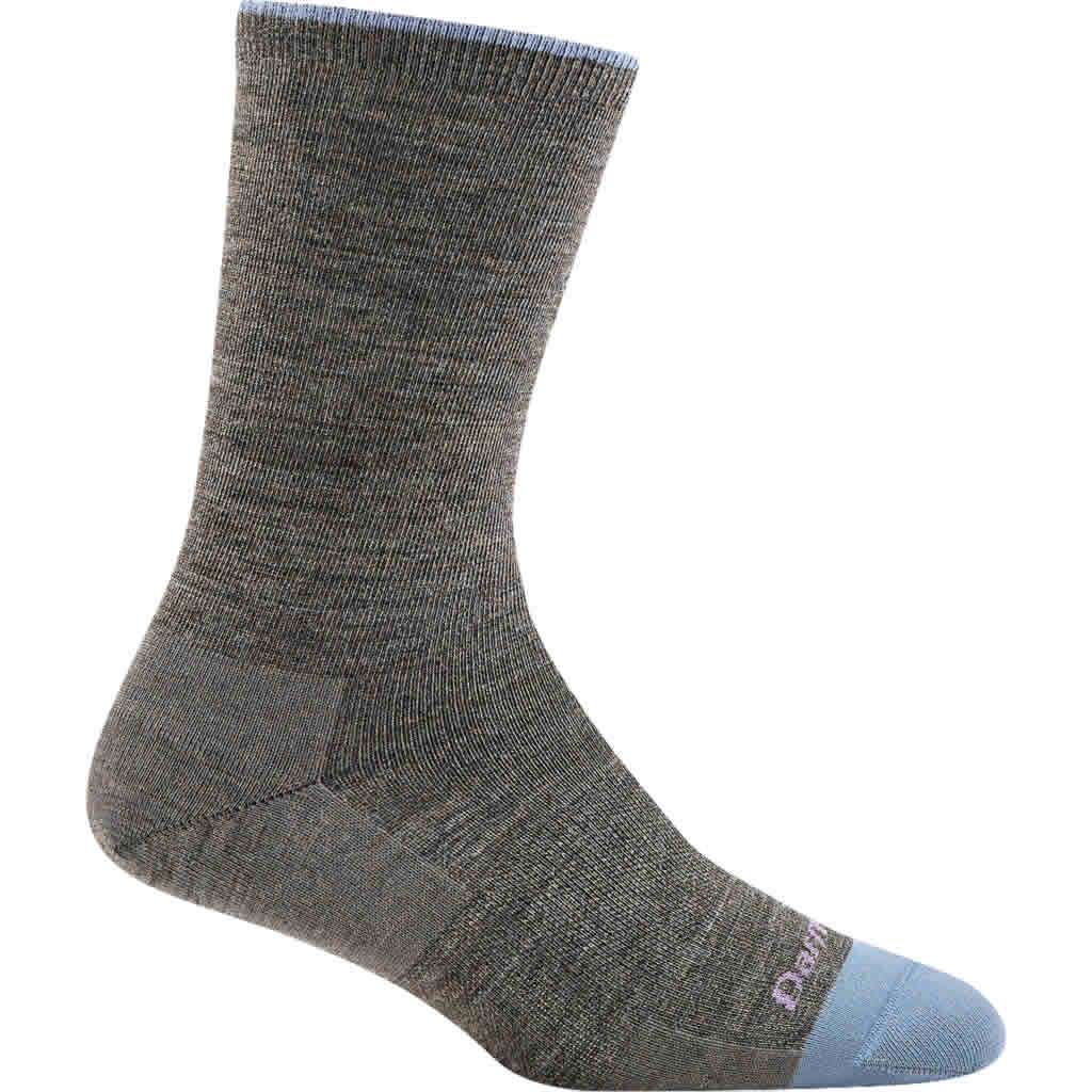 Women's Solid Basic Crew Lightweight Lifestyle Socks