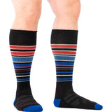 Men's Snowpack Over-the-Calf Midweight Cushion Ski and Snowboard Sock
