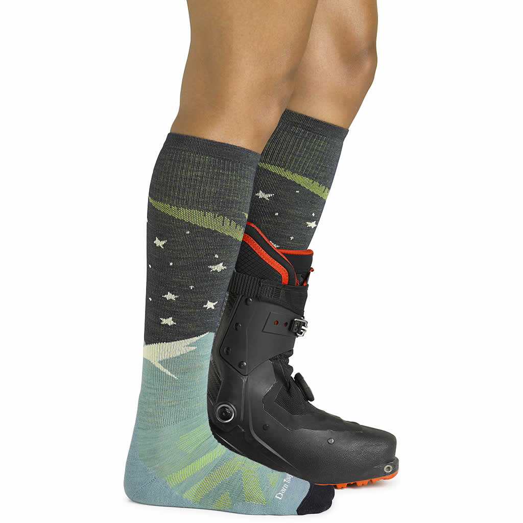 Women's Aurora Over-the-Calf Lightweight Cushion Ski Sock