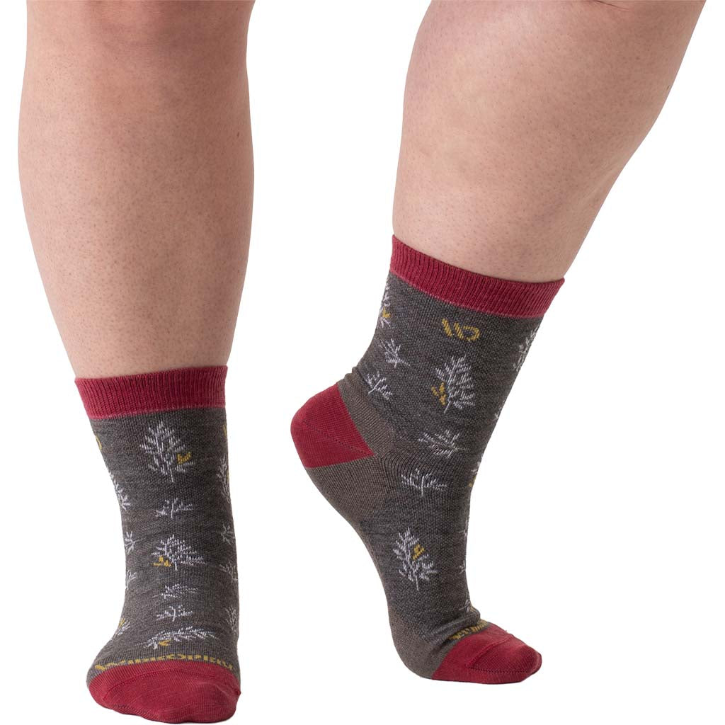 Women's Foliage Lightweight Cushion Micro Crew Sock
