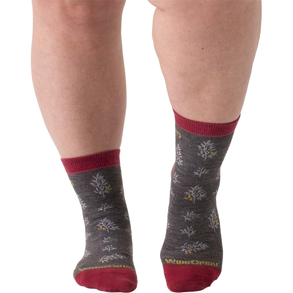 Women's Foliage Lightweight Cushion Micro Crew Sock