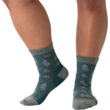 Women's Foliage Lightweight Cushion Micro Crew Sock