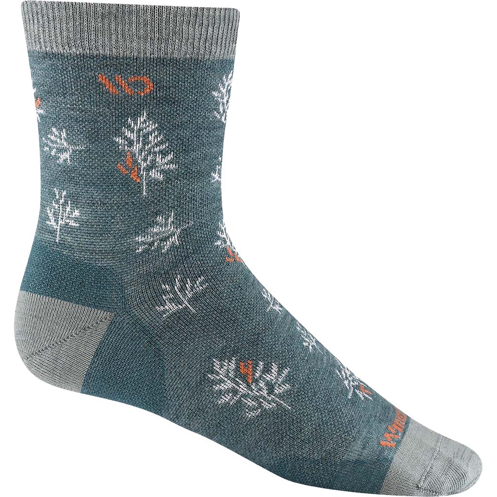 Women's Foliage Lightweight Cushion Micro Crew Sock