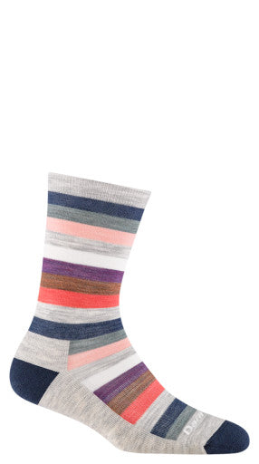 Women's Mystic Stripe Crew Light Cushion Socks