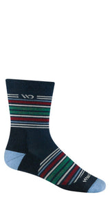 Men's Multi Stripe Midweight Micro Crew Sock