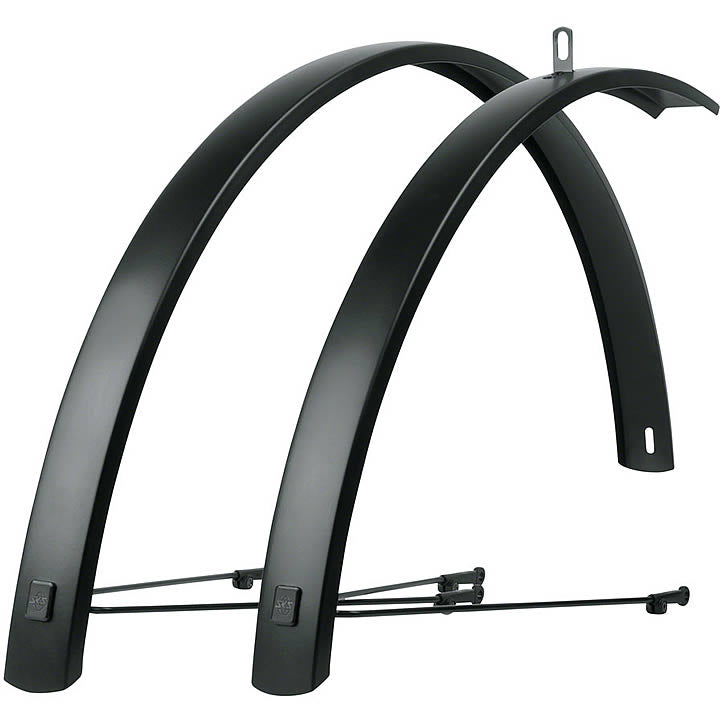 SKS Edge AL 40 Aluminum Fender: Black 700 x 25-35mm