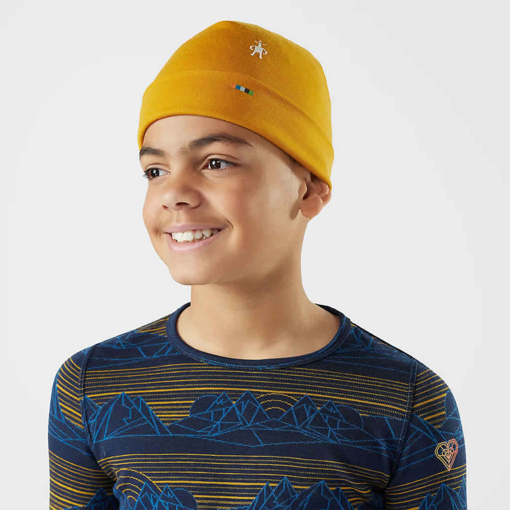 Kids' Thermal Merino Reversible Cuffed Beanie