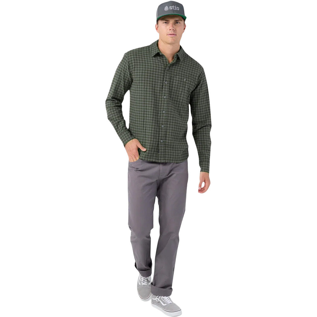 Men's Miter Stretch Lightweight Flannel Shirt