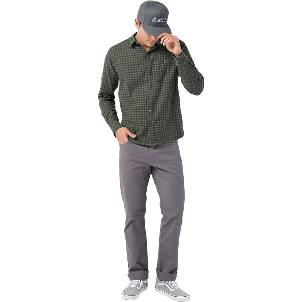 Men's Miter Stretch Lightweight Flannel Shirt