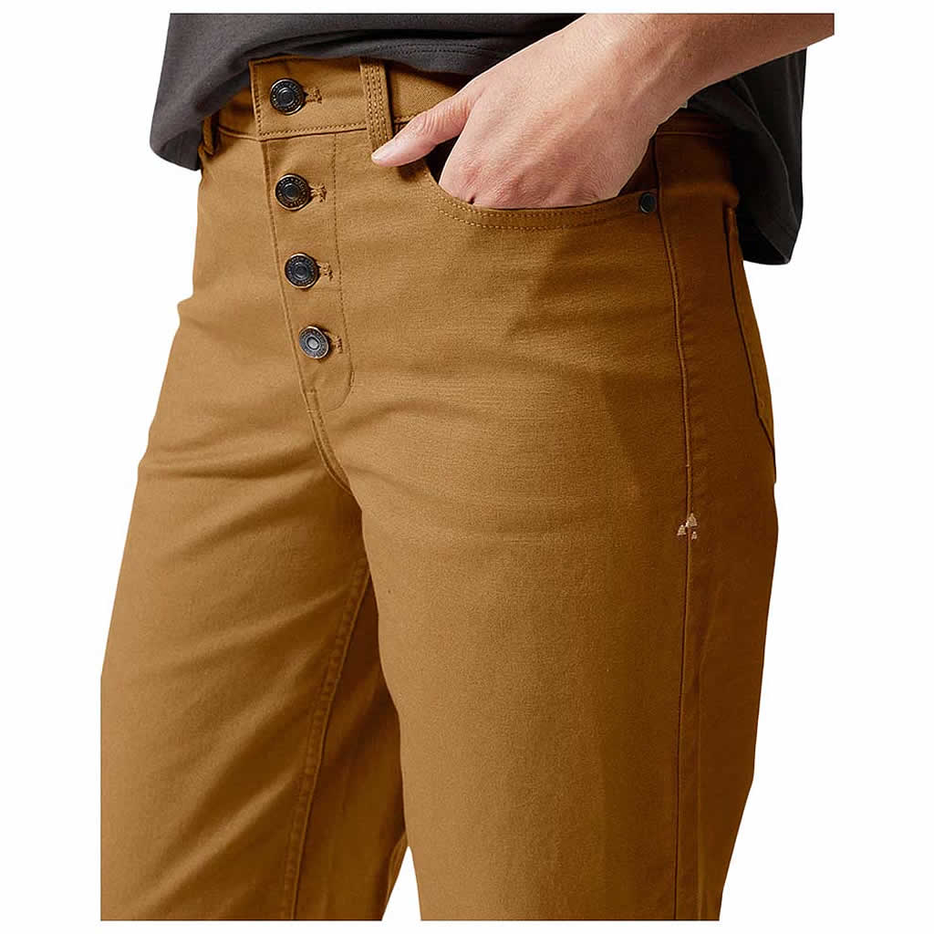 Women's Rivet Wide Leg Canvas Pant