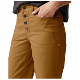 Women's Rivet Wide Leg Canvas Pant